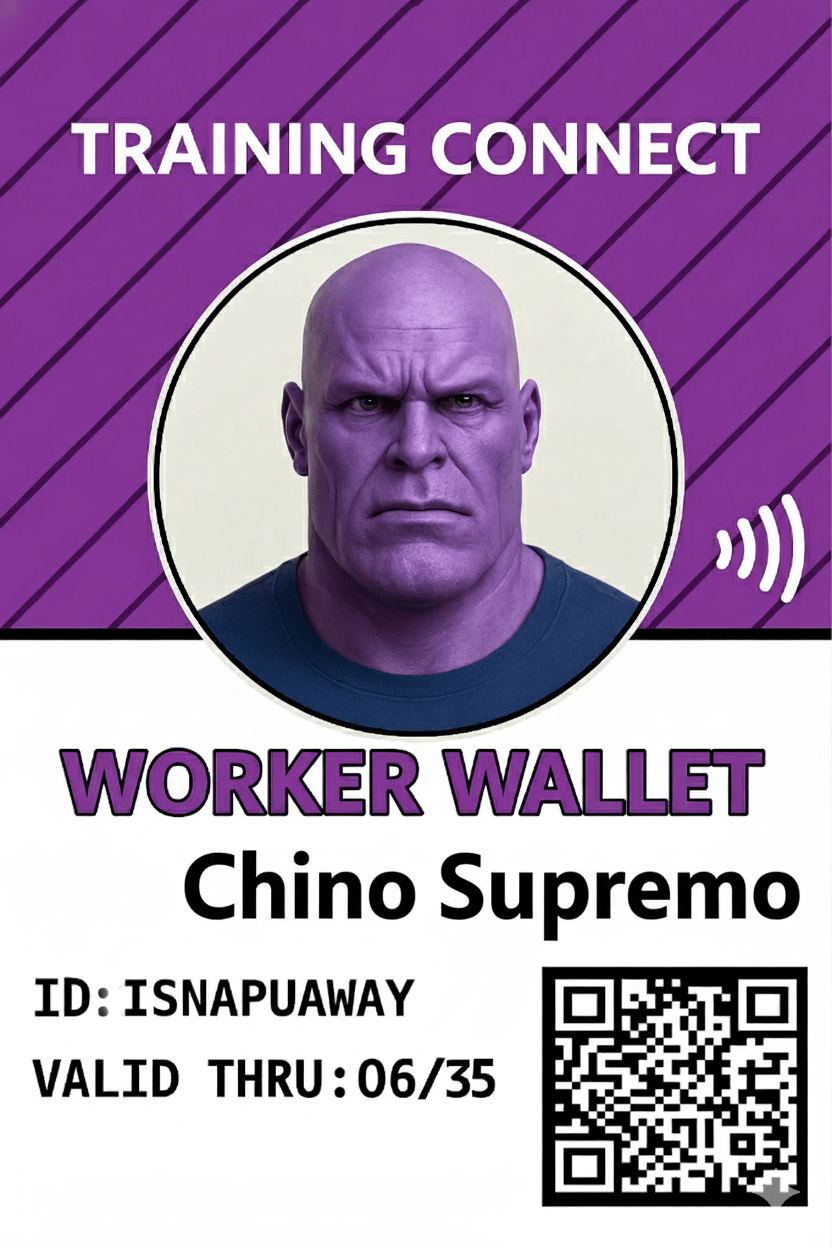 Training Connect Worker Wallet Card - SST.NYC