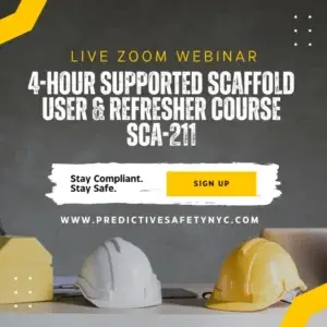 4-Hour Supported Scaffold User & Refresher Course (Live-Zoom)