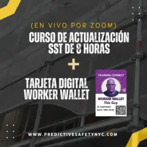 Curso de Actualización SST de 8 Horas (Español, Zoom) + Worker Wallet Card