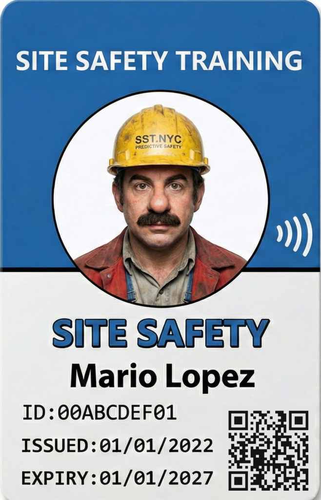 NYC DOB Site Safety Training Worker Card